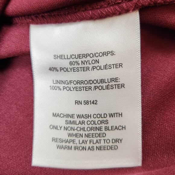 NWT Wisp Kalia Dress Size 2 Burgandy Lace Sleeveless - Picture 9 of 16